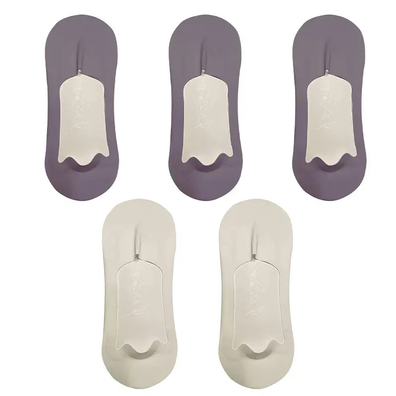 5 Pairs Summer Ultra-thin & Breathable No Show Socks
