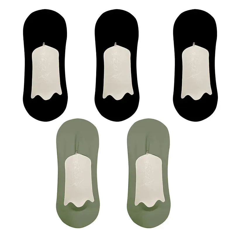 5 Pairs Summer Ultra-thin & Breathable No Show Socks