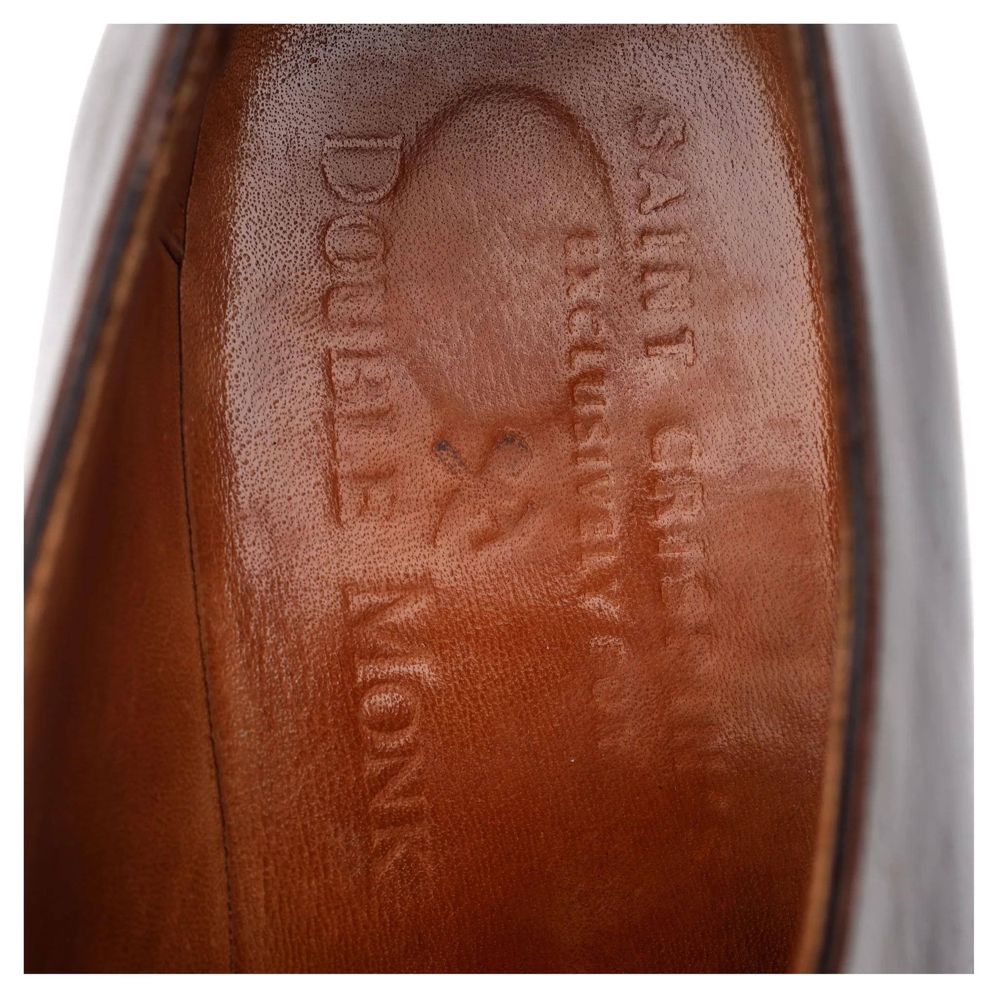 '635' Dark Brown Leather Cap Toe Derby UK 6 F