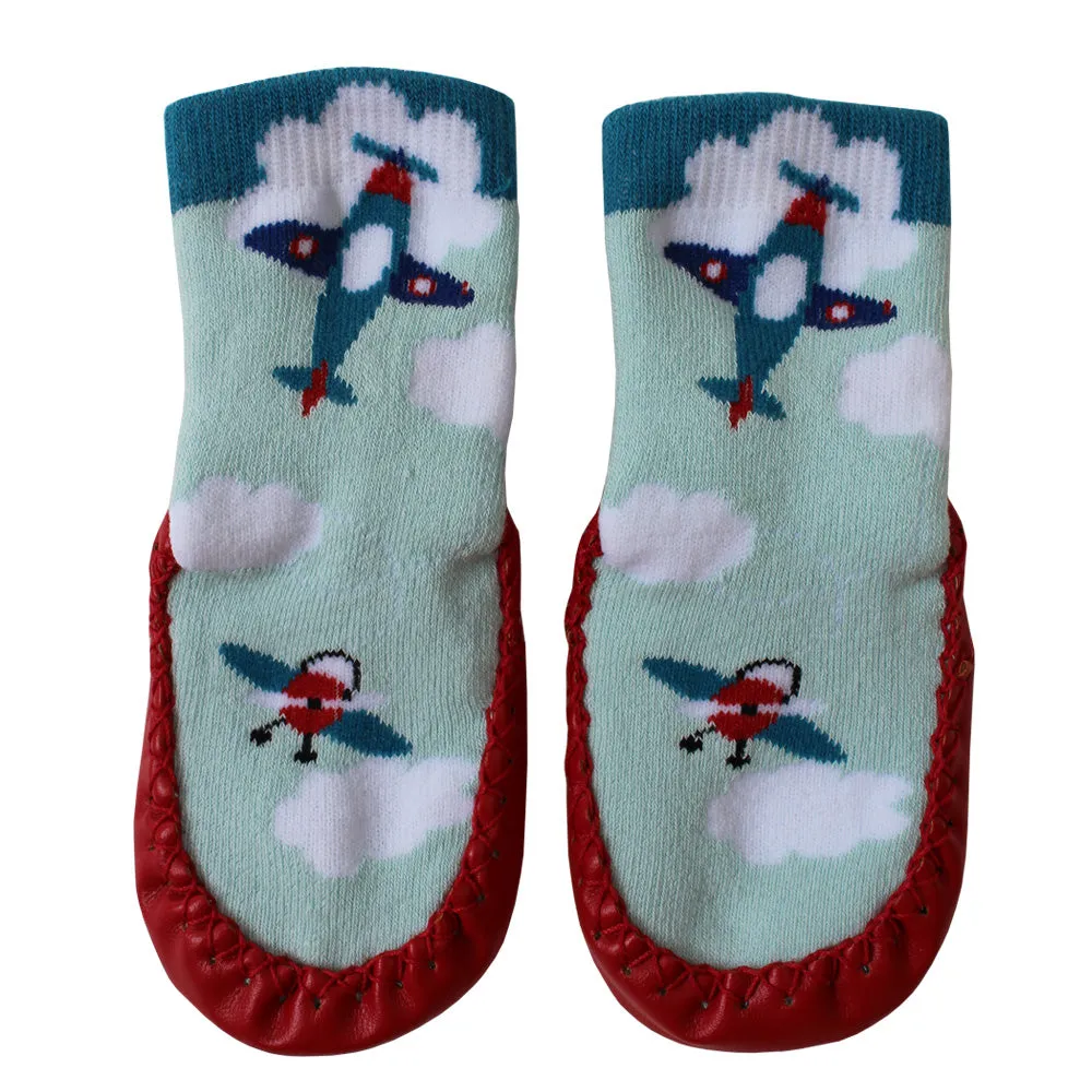 Aeroplane Moccasin Slippers