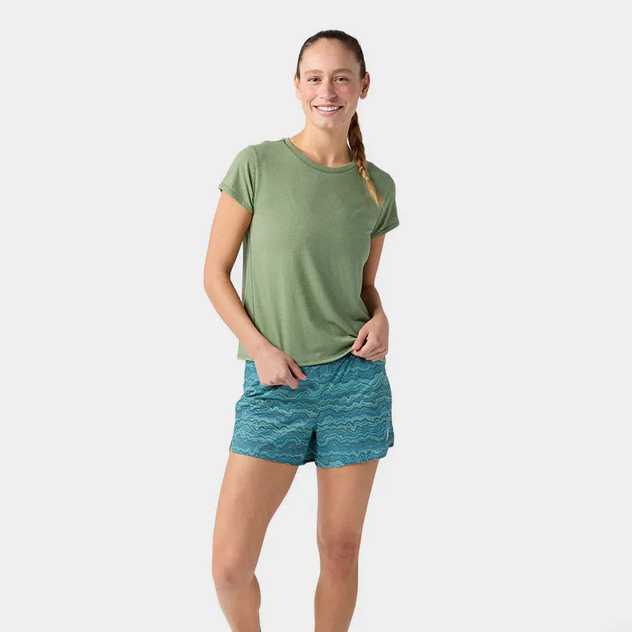 AllTrails × Stio Women's Divide Short Sleeve Tee - Sage Flats Heather