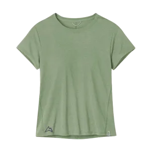 AllTrails × Stio Women's Divide Short Sleeve Tee - Sage Flats Heather
