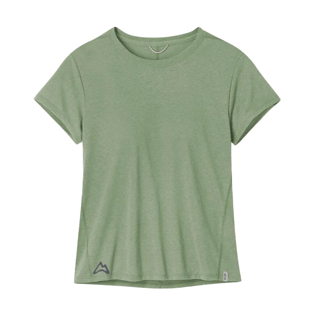 AllTrails × Stio Women's Divide Short Sleeve Tee - Sage Flats Heather