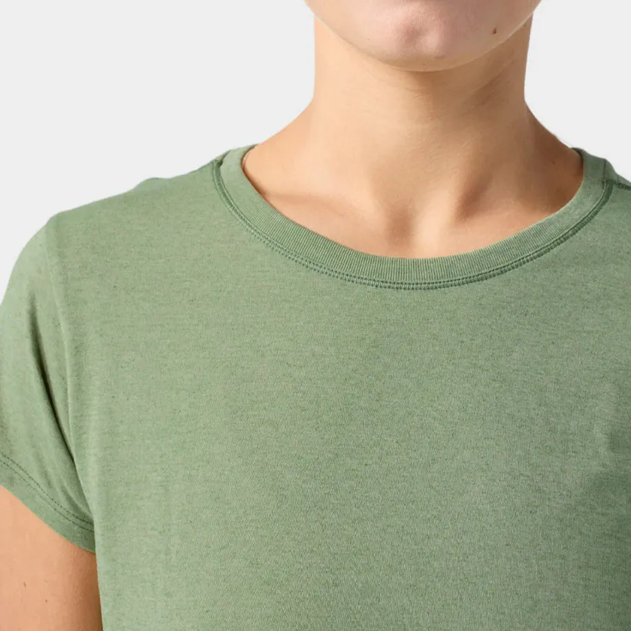 AllTrails × Stio Women's Divide Short Sleeve Tee - Sage Flats Heather