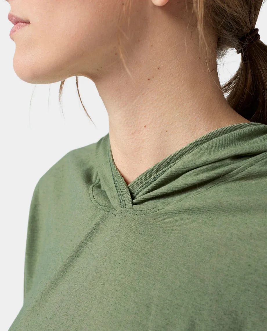 AllTrails x Stio Women's Divide Hooded Pullover - Sage Flats Heather