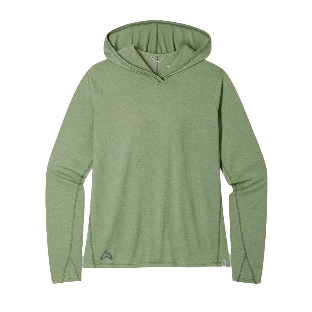 AllTrails x Stio Women's Divide Hooded Pullover - Sage Flats Heather