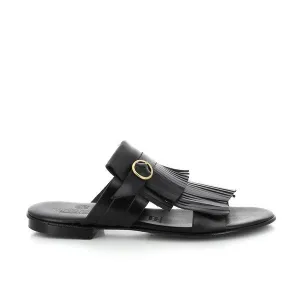 Antichi Romani 906 Nero Black Fringe Slides