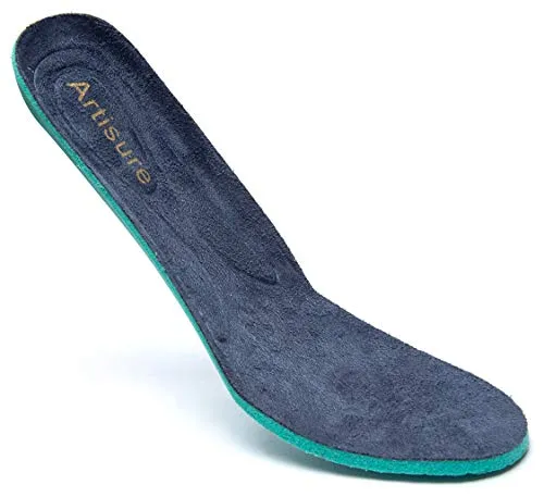 Artisure Women's Genuine Leather Loafers Ladies Moccasins Comfort Slip-On Casual Boat Shoes Classic Flats with Concealed Orthotic Arch Support Navy 9 M US ATS-WM2021-LAN090