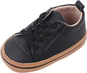 Baby Boys Girls PU Leather Soft Rubber Sole Sneakers Toddler Anti-Slip Ankle Boots Infant occasins Walking Shoes