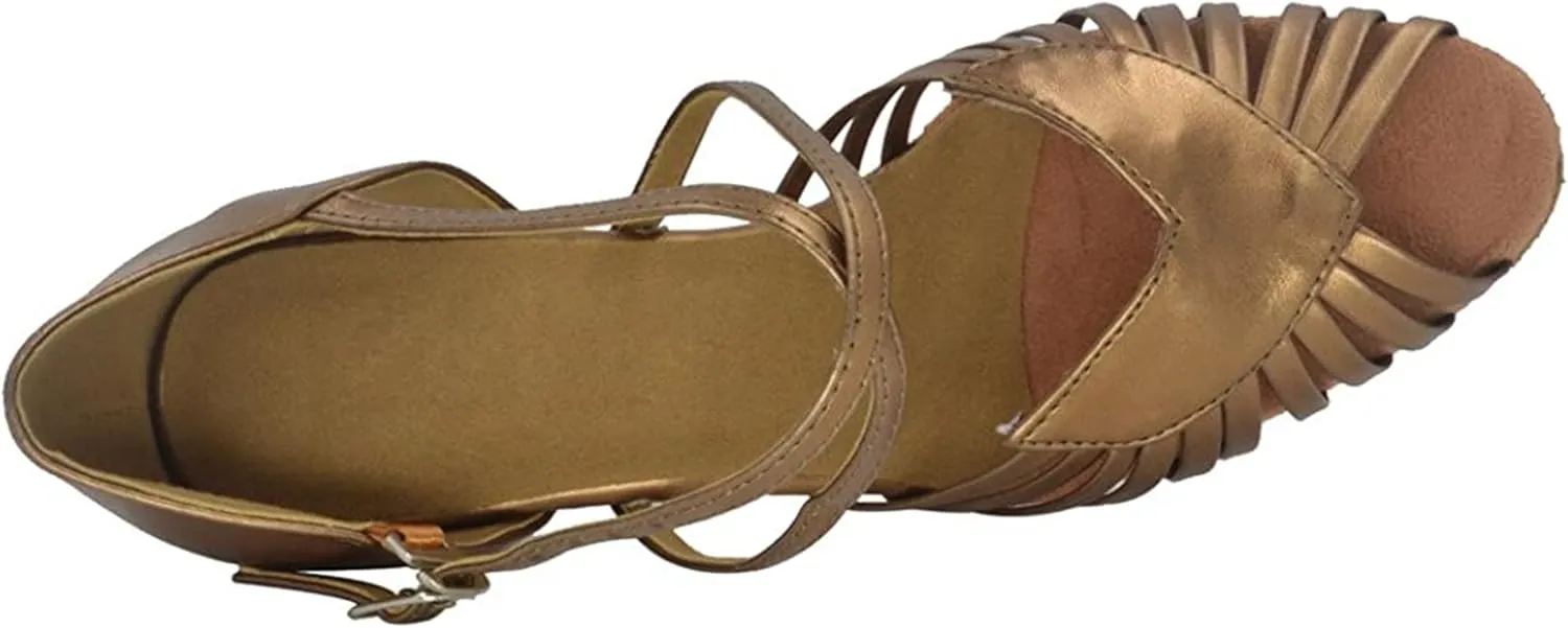 Ballroom Dance Shoes Party Performance Practice Suede Sole Shoes for Women
