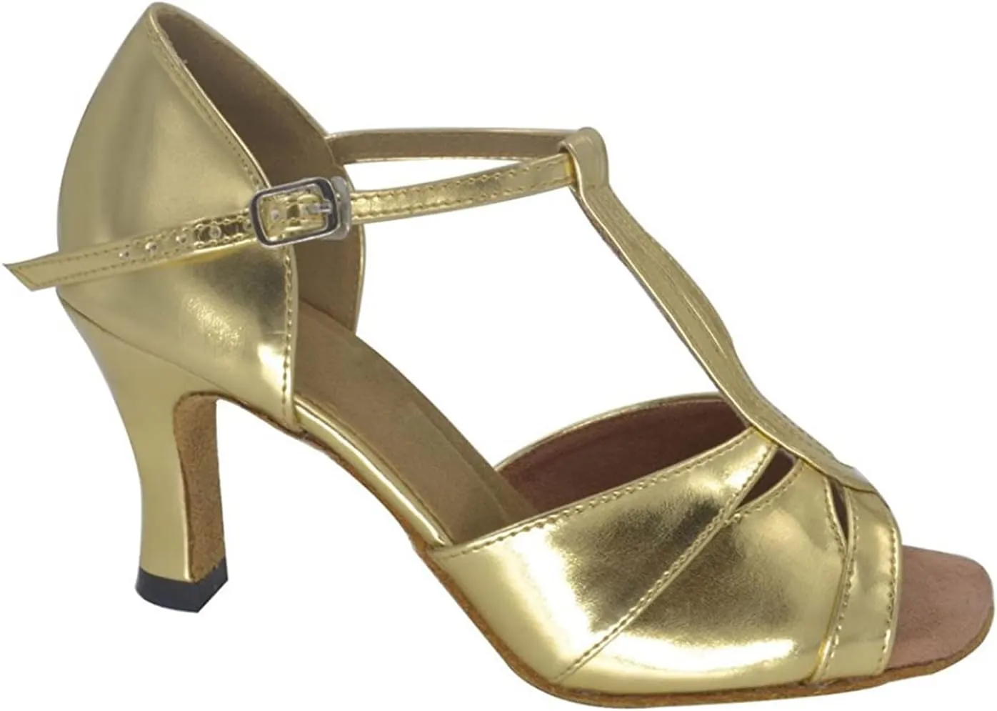 Ballroom Dance Shoes Party Performance Practice Suede Sole Shoes for Women