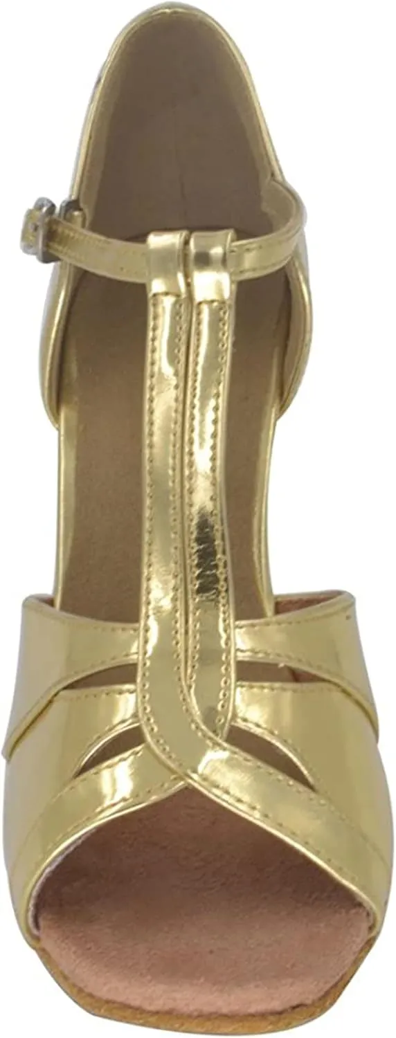 Ballroom Dance Shoes Party Performance Practice Suede Sole Shoes for Women