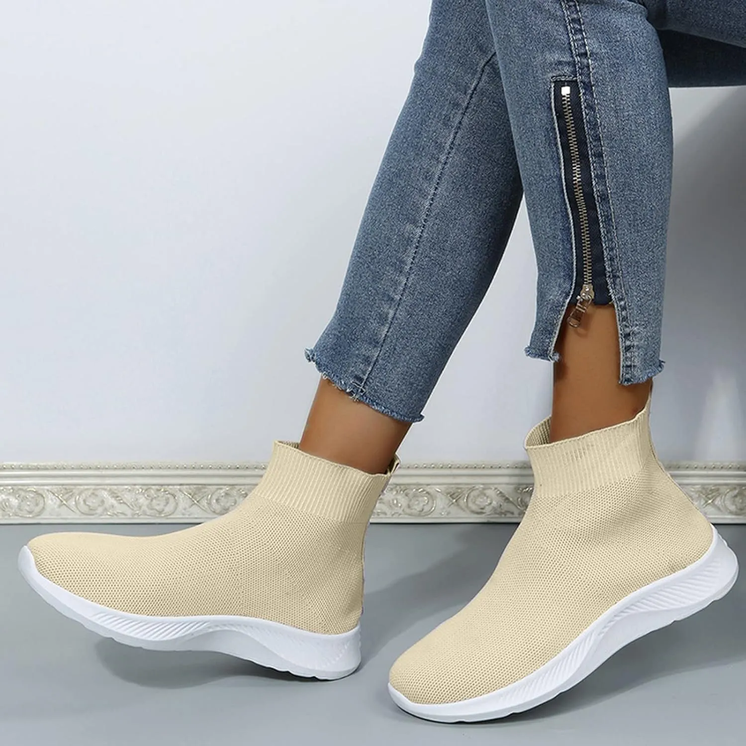 Black Platform Sneakers for Women Dressy Non Slip Work Shoes Women Wide Feet Women Slip On Shoes Mules Lightweight Sneakers for Women Size 8 Wide Women's Hiking Shoes Arch Support