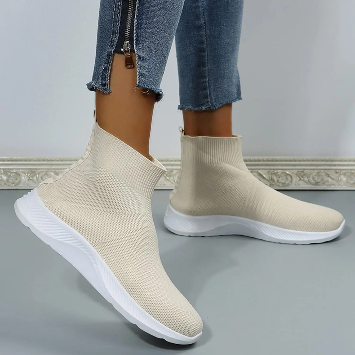 Black Platform Sneakers for Women Dressy Non Slip Work Shoes Women Wide Feet Women Slip On Shoes Mules Lightweight Sneakers for Women Size 8 Wide Women's Hiking Shoes Arch Support