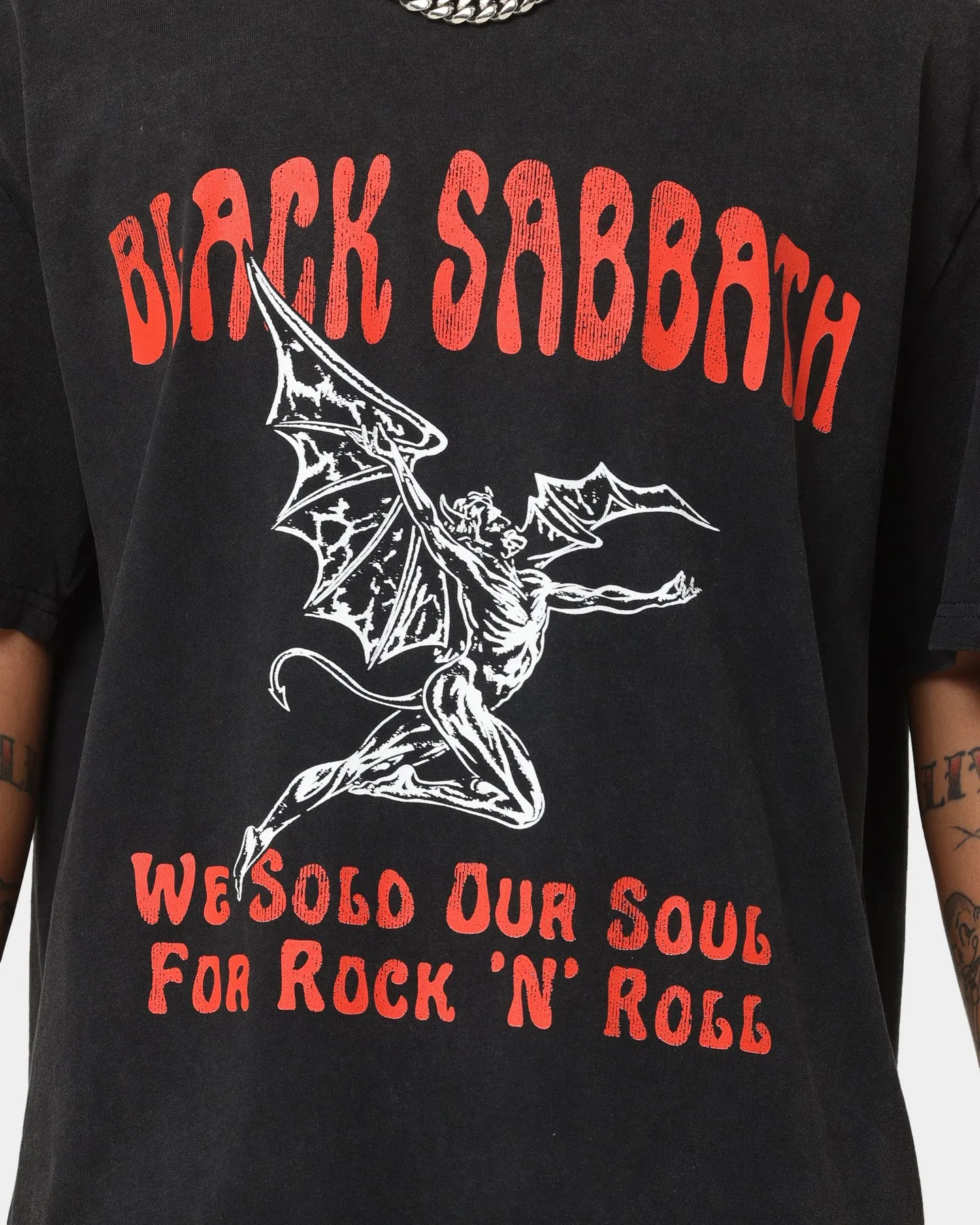 Black Sabbath Sold Our Soul Vintage T-Shirt Washed Black