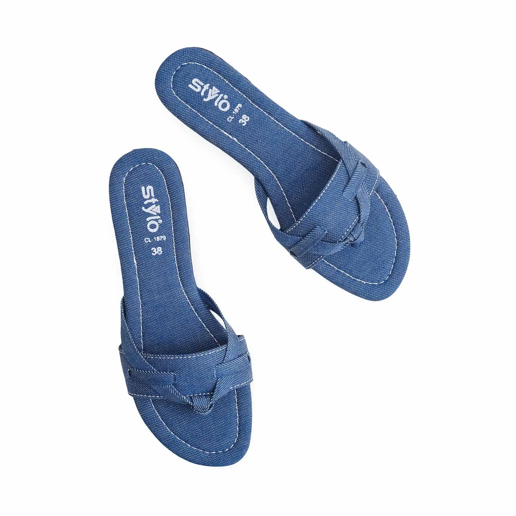 Blue Casual Chappal CL1879