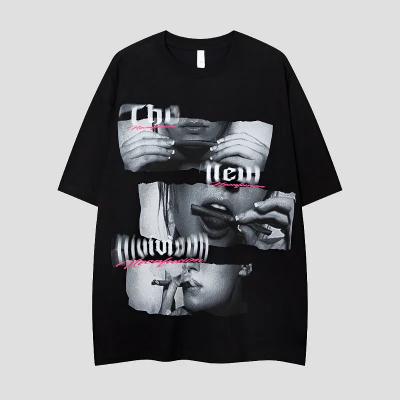 Bold Black Graphic Tee Unleashed