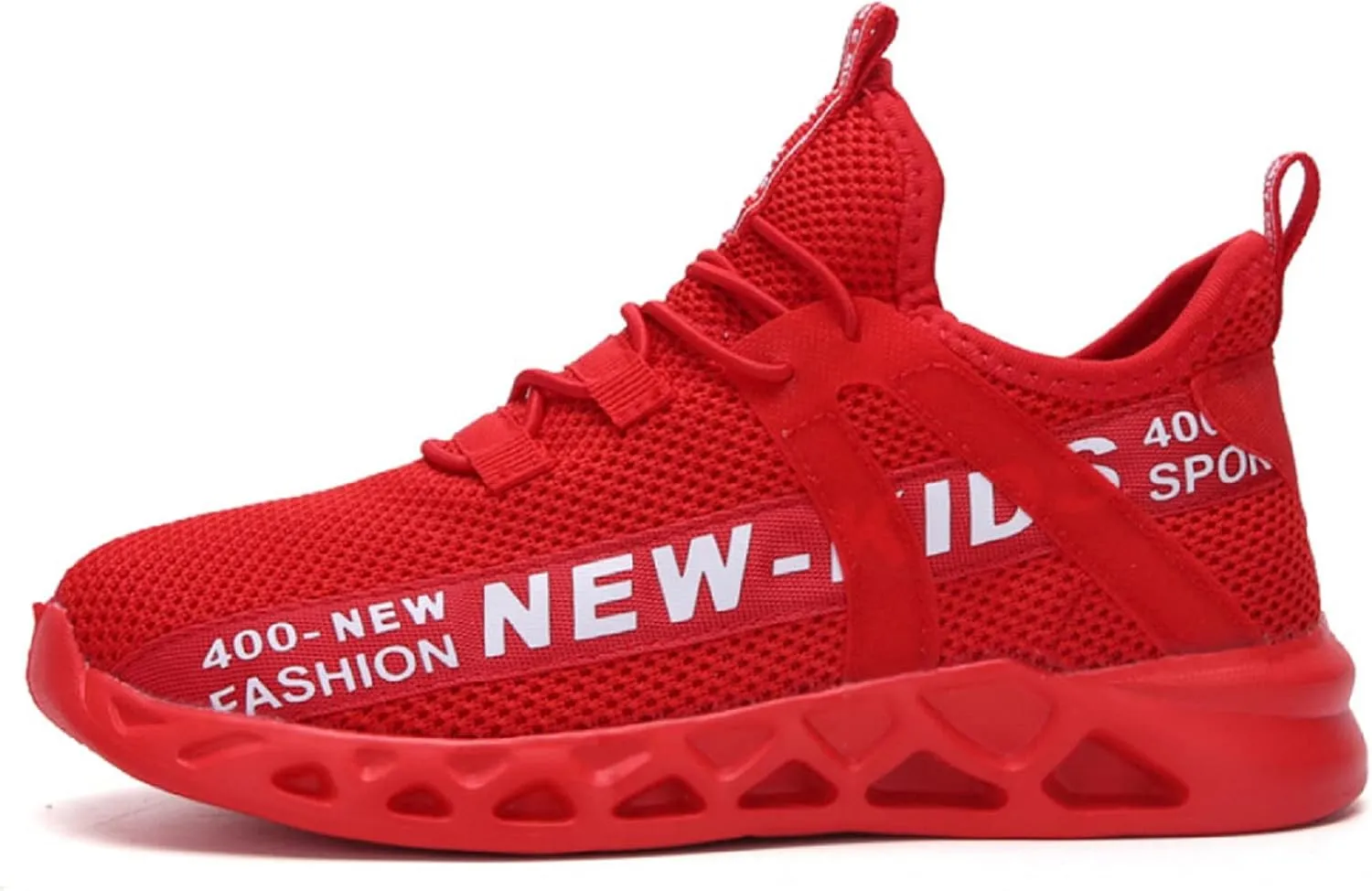 Boys and Girls Sneakers Breathable Double mesh Woven Running Shoes