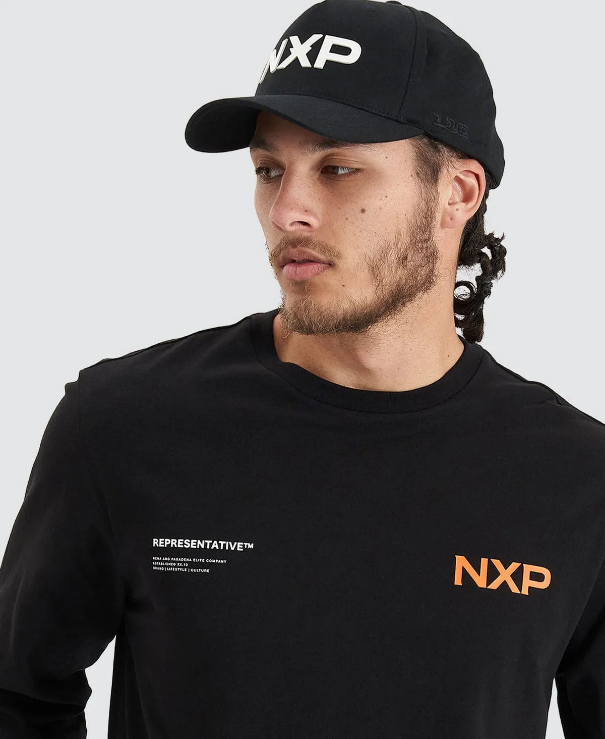 Brevity Heavy Cape Back Longsleeve Tee Jet Black