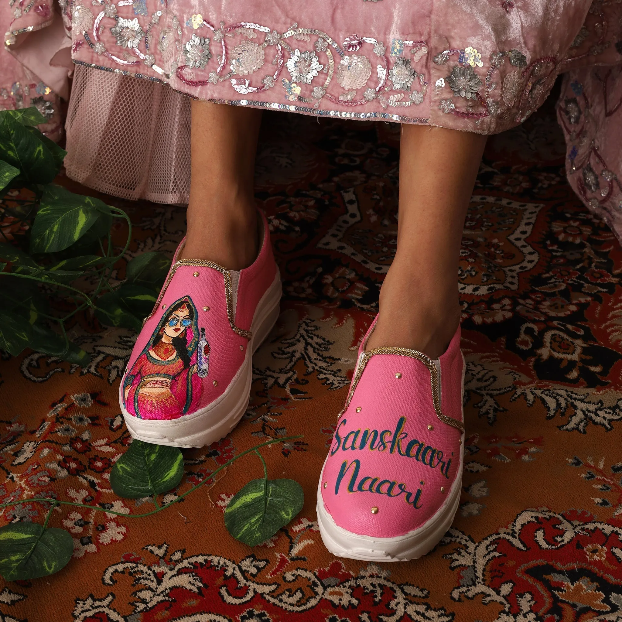 Bridal Heel Slipons