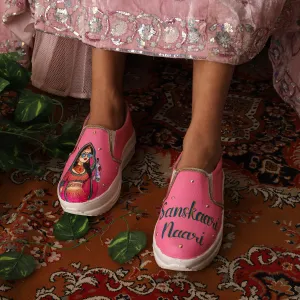Bridal Heel Slipons
