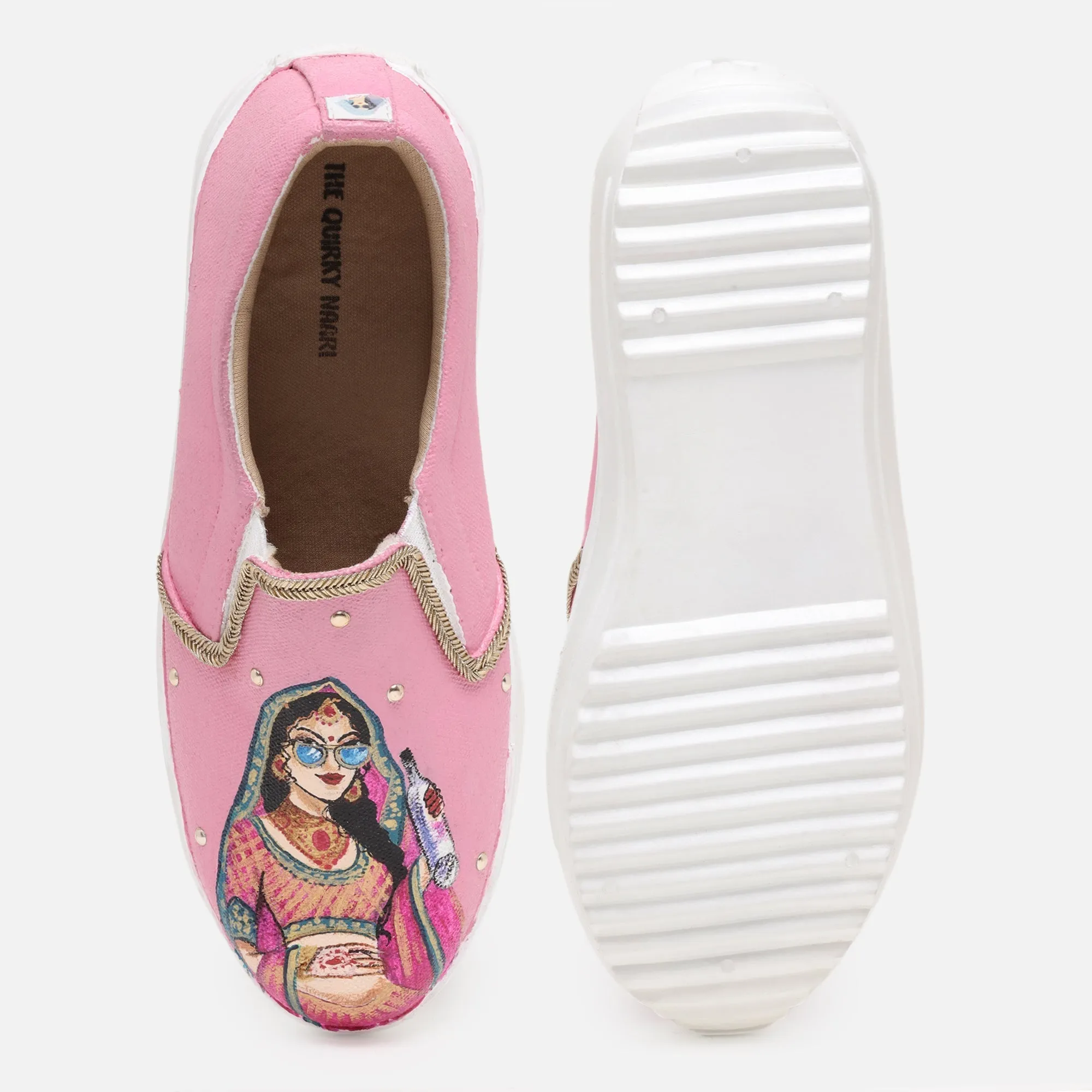 Bridal Heel Slipons