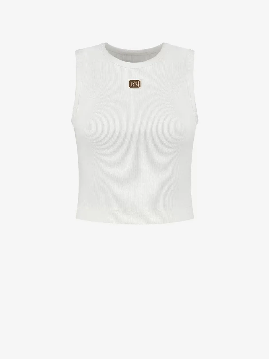 Bundi Rib Top - Off-white