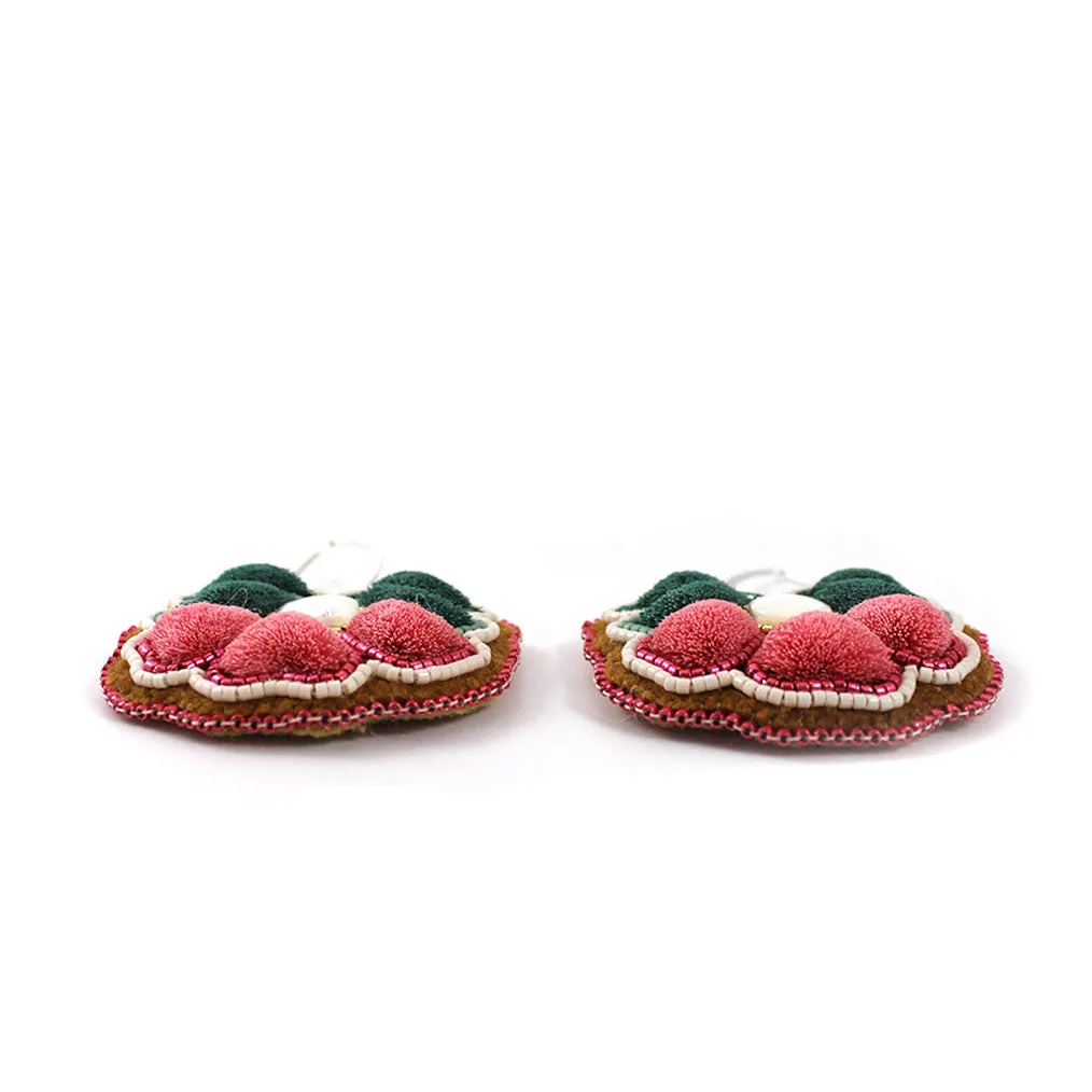 Carmen Miller Tufted Floral Earrings