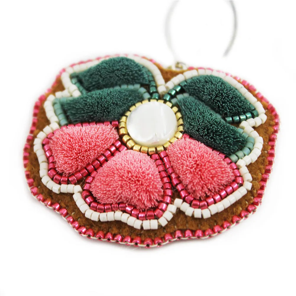 Carmen Miller Tufted Floral Earrings