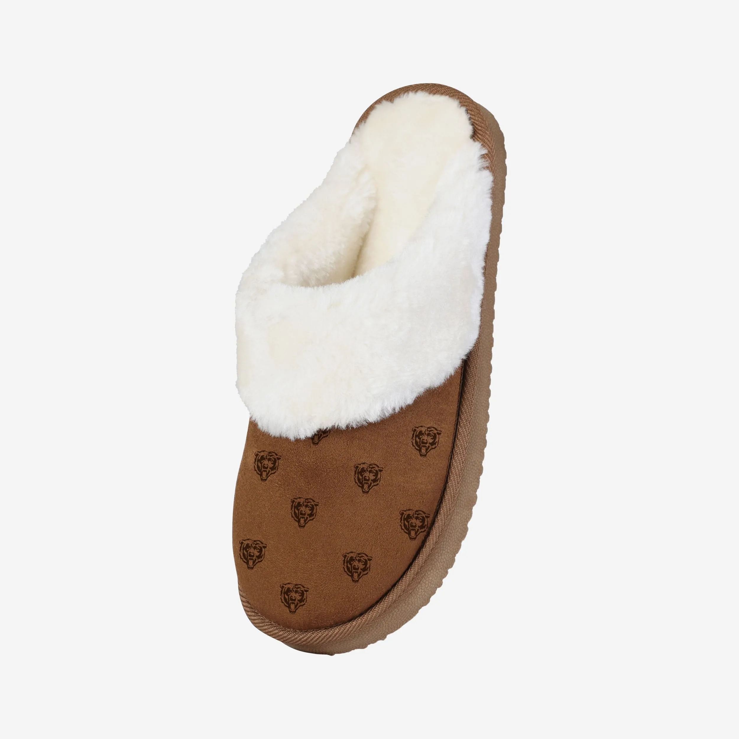 Chicago Bears Womens Repeat Logo Moccasin Slipper