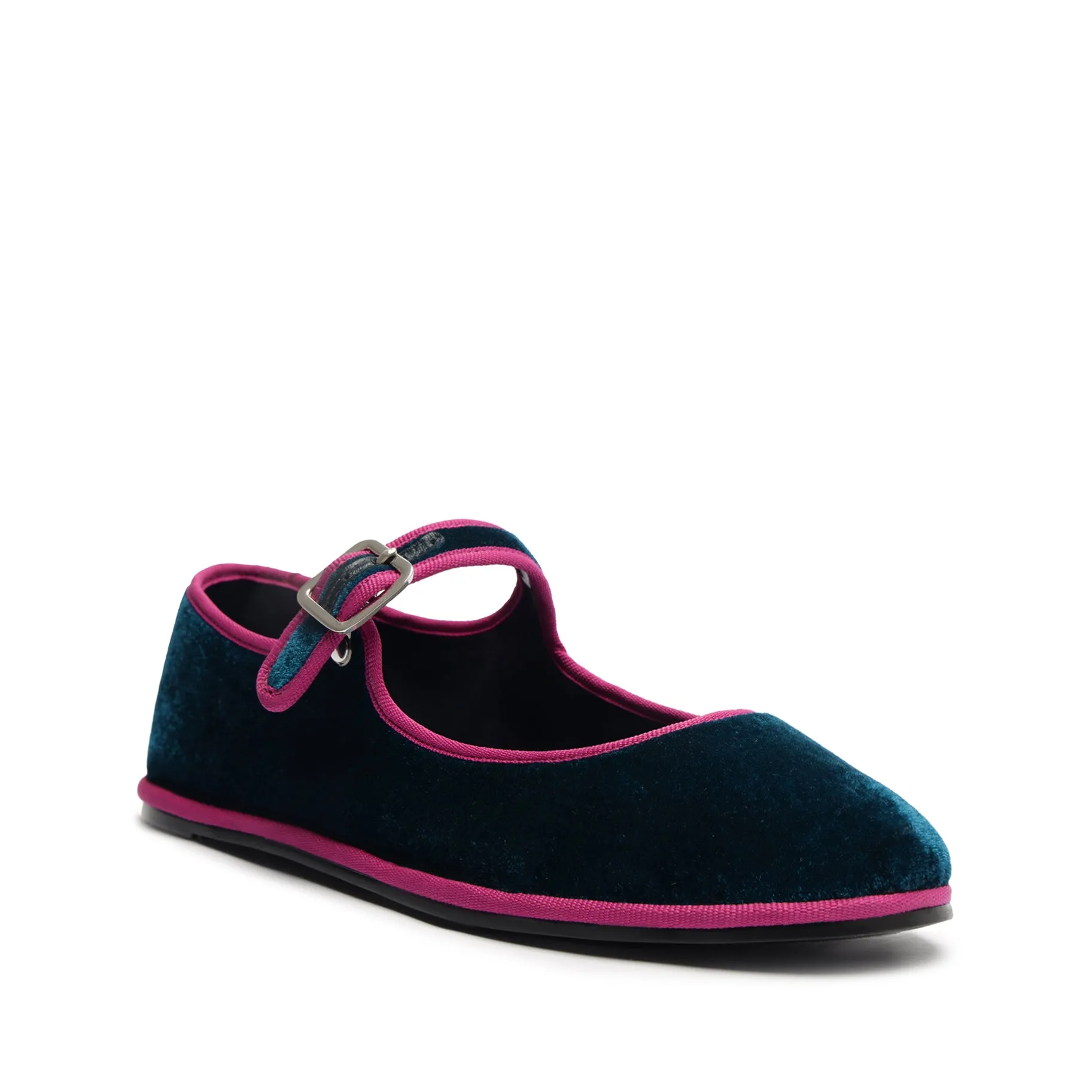 Clarissa Velvet Flat