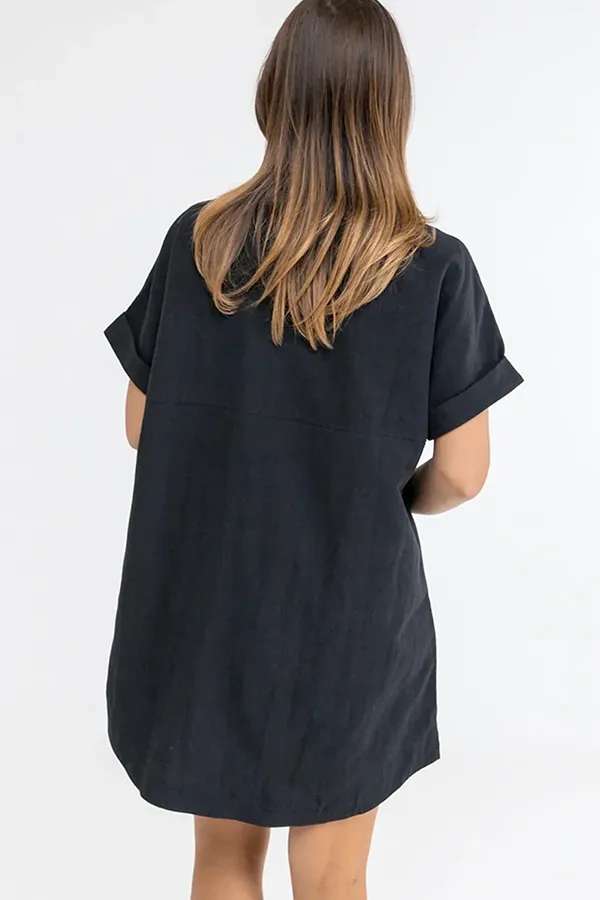 Classic Shirt Dress | Black