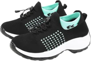 Comfort Wear Orthowear Shoes for Women,Orthopedic Walking Sock Sneakers Breathable Comfortable Plantar Fasciitis Mesh Non Slip-On Air Cushion Running Sneakers Comfort Athletic Shoe