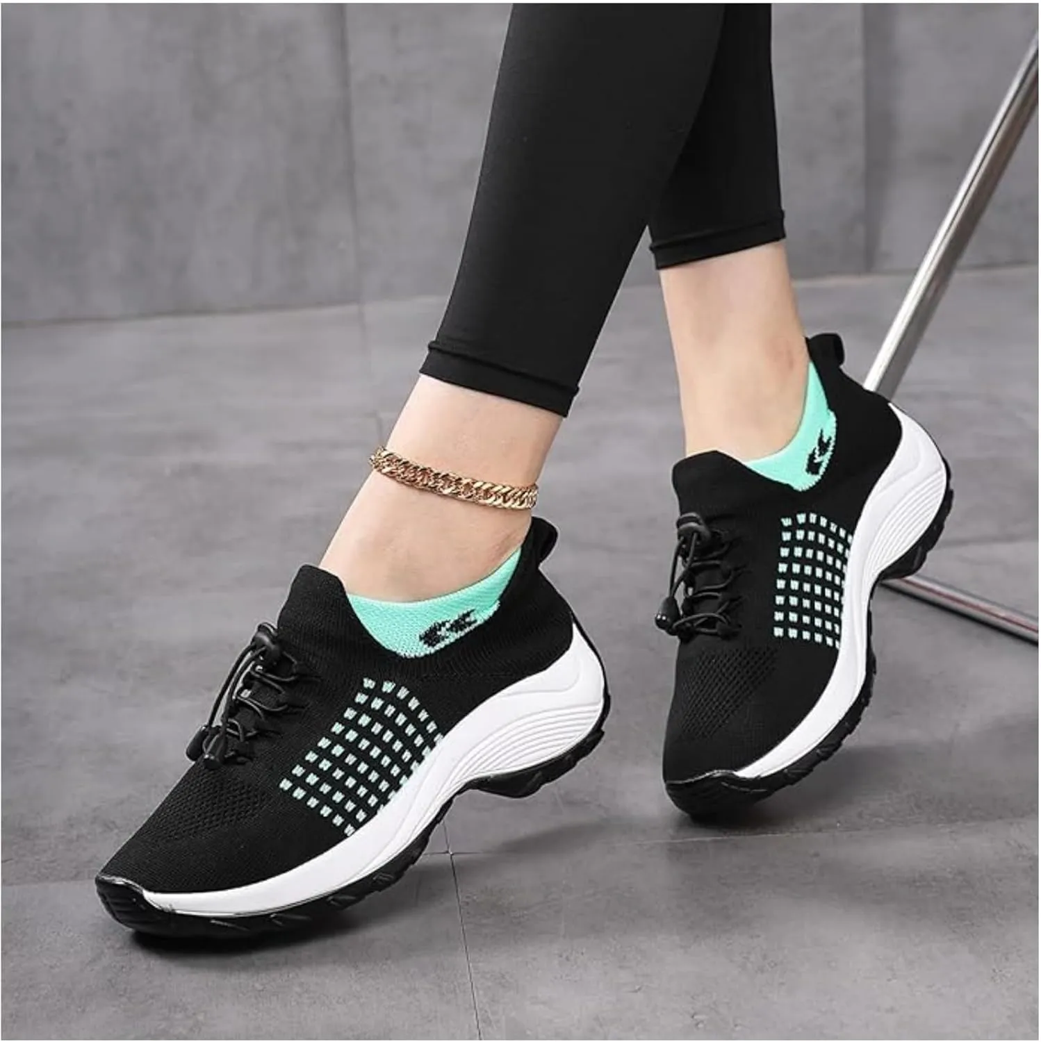 Comfort Wear Orthowear Shoes for Women,Orthopedic Walking Sock Sneakers Breathable Comfortable Plantar Fasciitis Mesh Non Slip-On Air Cushion Running Sneakers Comfort Athletic Shoe