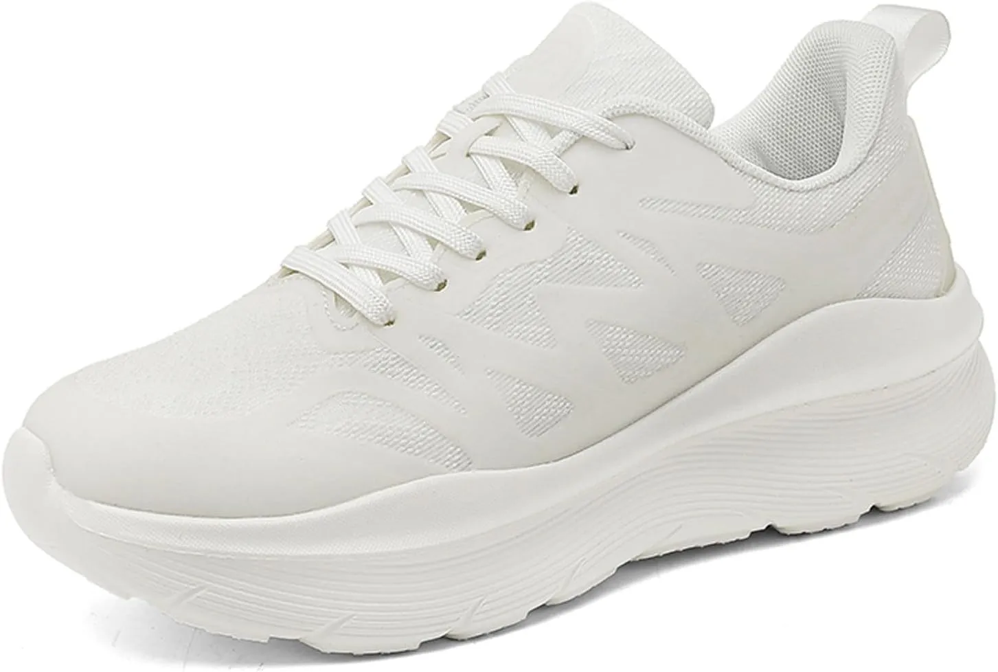 Couples Fashion Mesh Solid Color Breathable Sneakers Temperament Comfortable Running Shoes