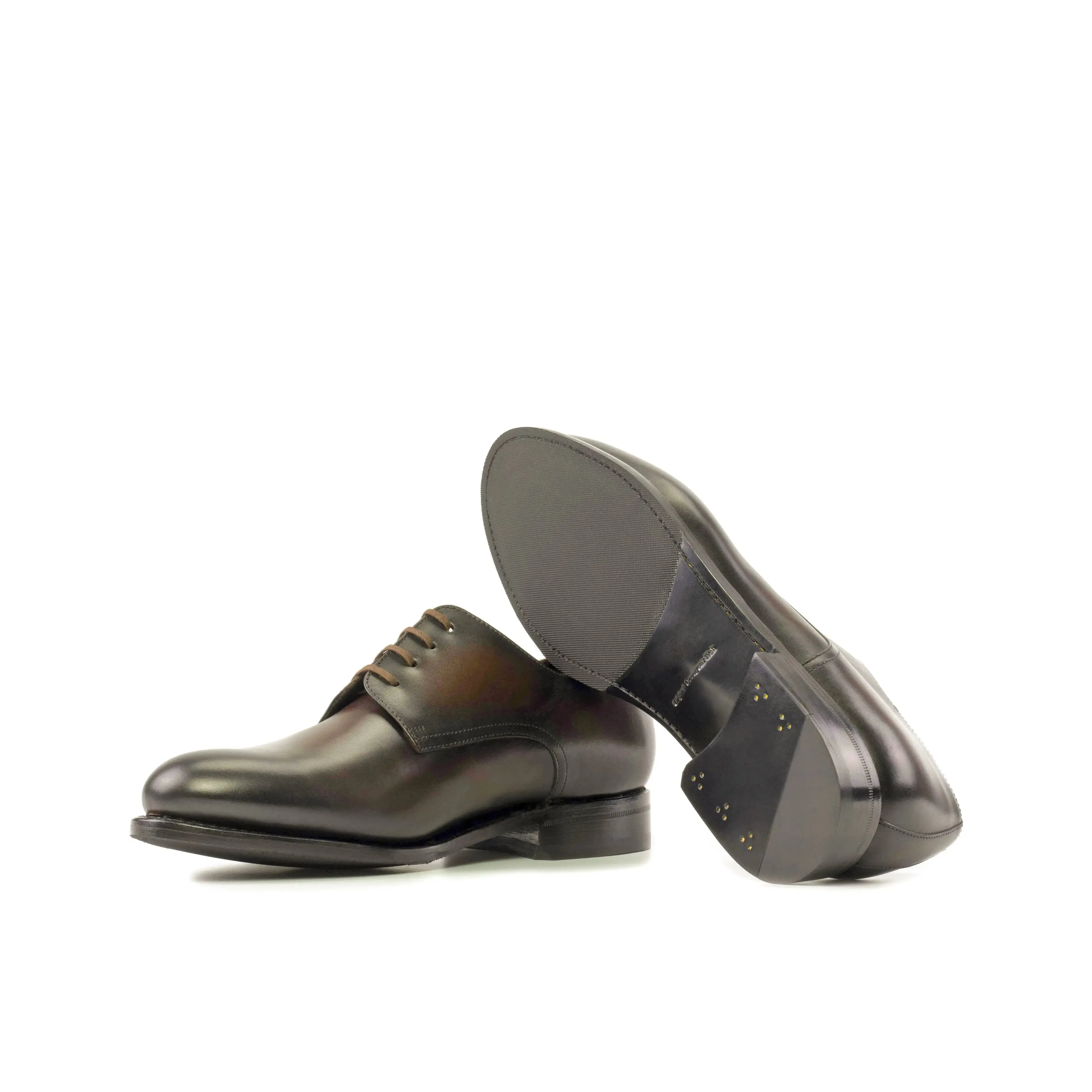 DapperFam Vero in Dark Brown Men's Italian Leather Derby