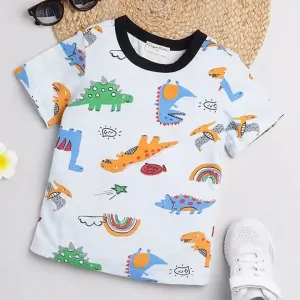 Dinosaur World Tshirt - Blue