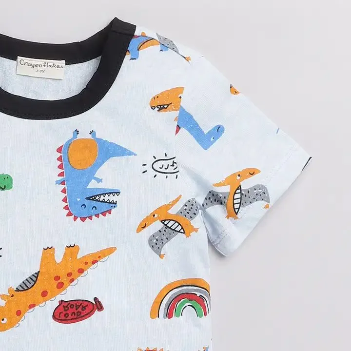 Dinosaur World Tshirt - Blue