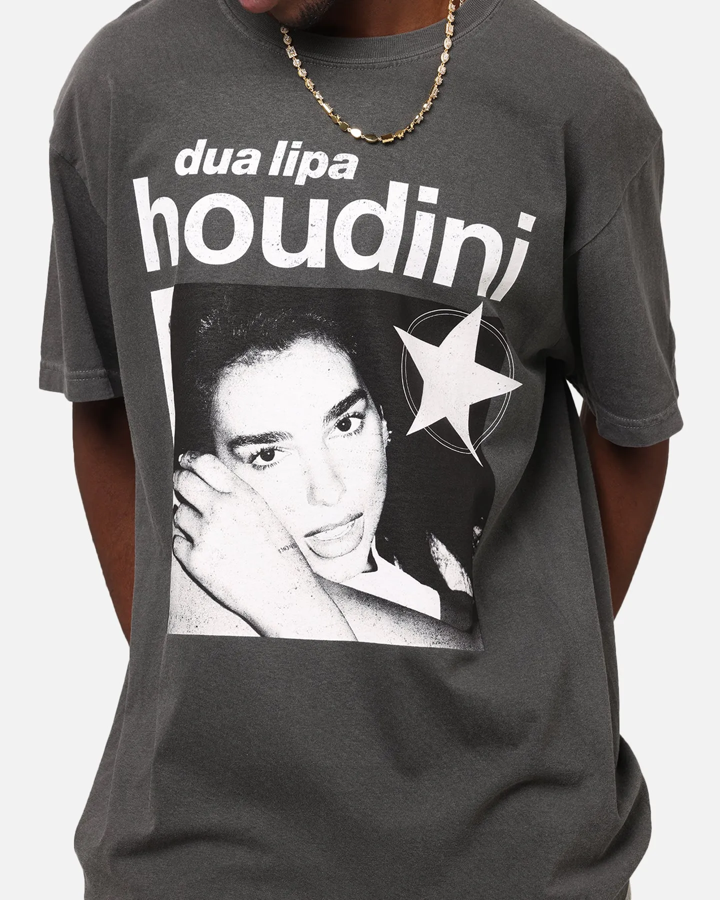 Dua Lipa Houdini T-Shirt Faded Black