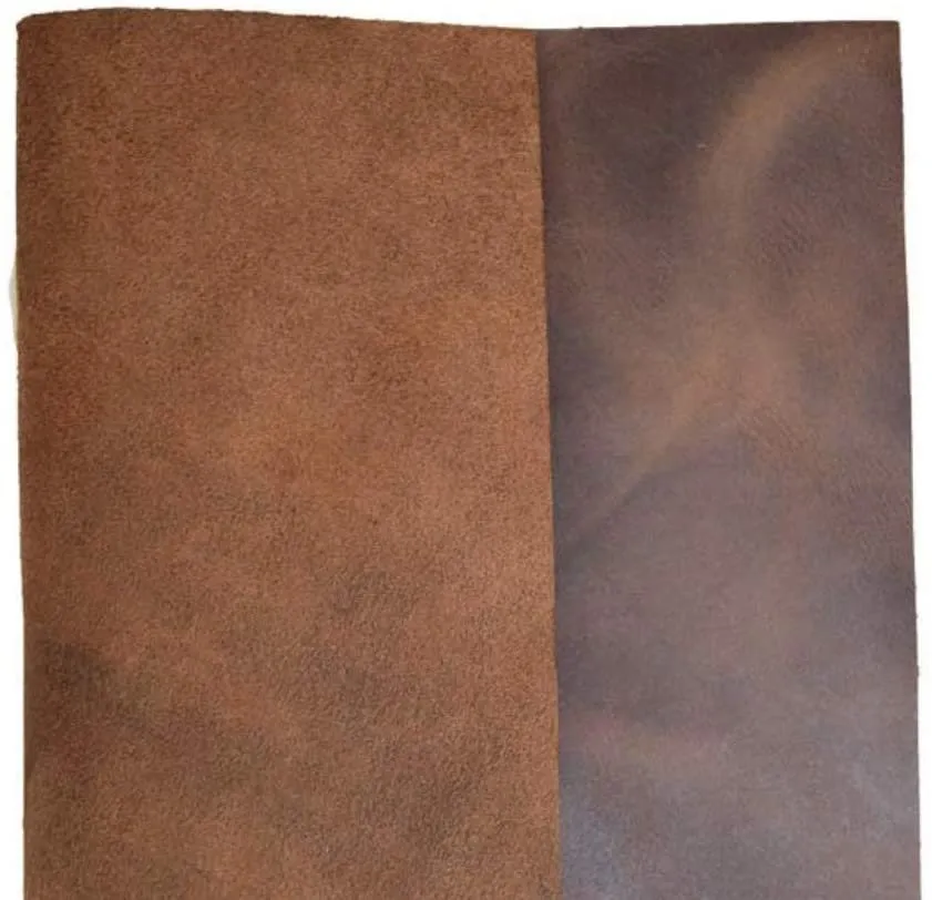 ELW Leather Square for Crafting, Tooling, Repair Projects BB (12" x 12") 4/5 OZ (1.6/1.8 mm) Natural Full Grain Leather Crafts/Tooling/Hobby Workshop | Quality Leather Guaranteed | Bourbon Brown