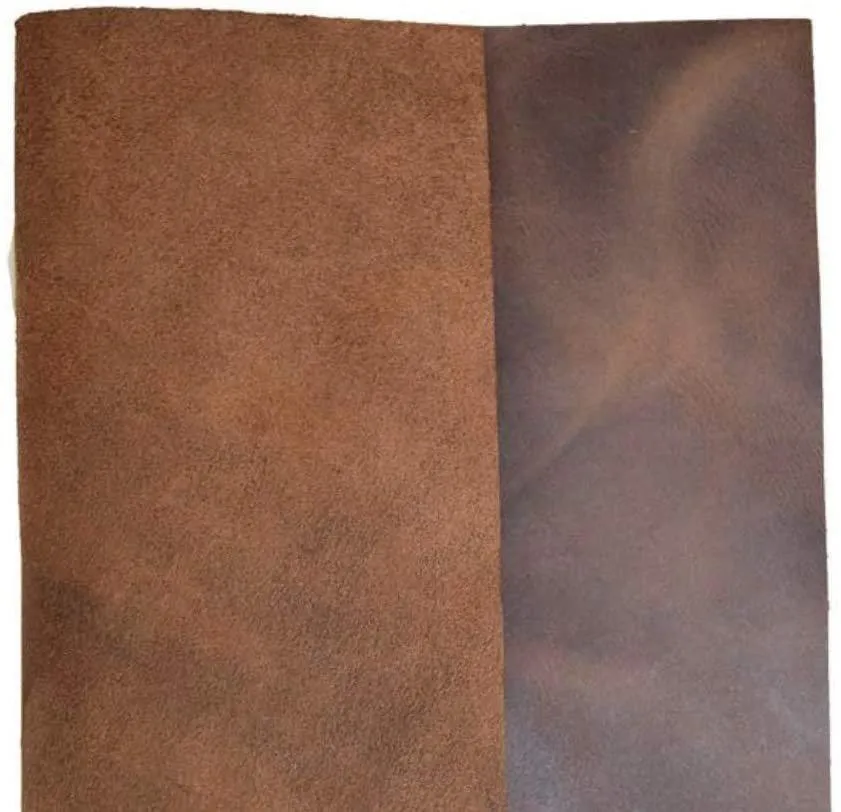 ELW Natural Full Grain Leather Square BB (12" x 24") 4/5 OZ (1.6/1.8 mm) Crafts/Tooling/Hobby/Repair Workshop Quality Leather Guaranteed | Bourbon Brown