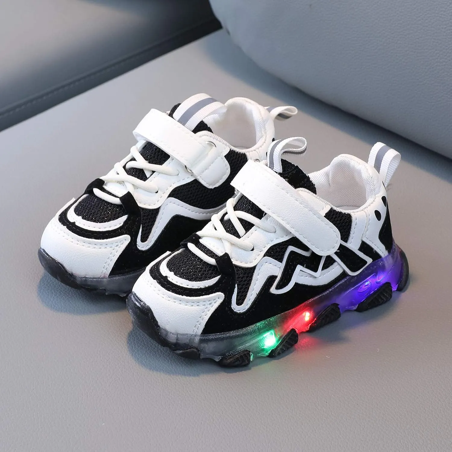 Fashion Baby Sneakers Running Sport Shoes Toddler Kids Girls Led Light Luminous Running Sport Mesh Sneakers
