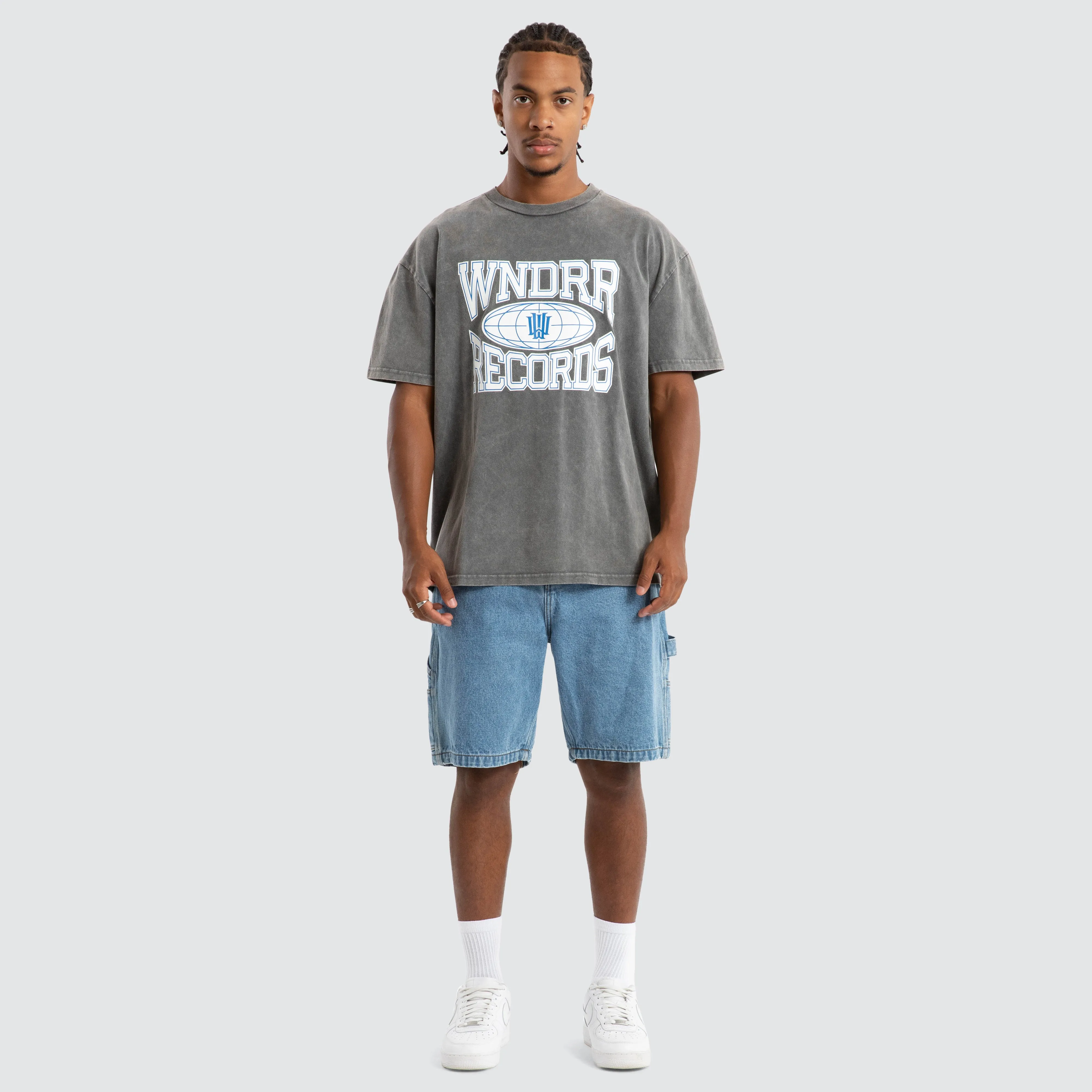 Fiend Box Fit Tee Grey