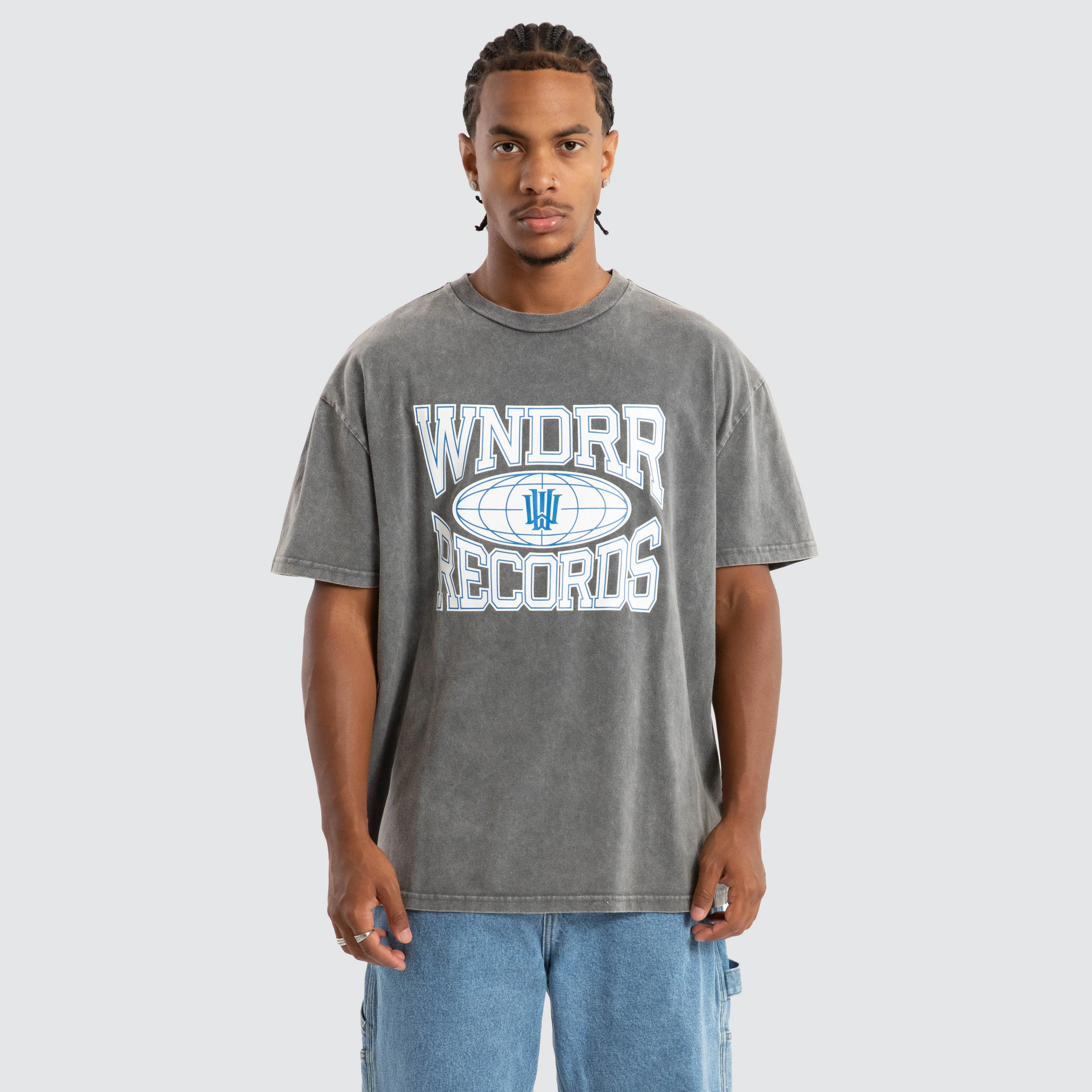 Fiend Box Fit Tee Grey