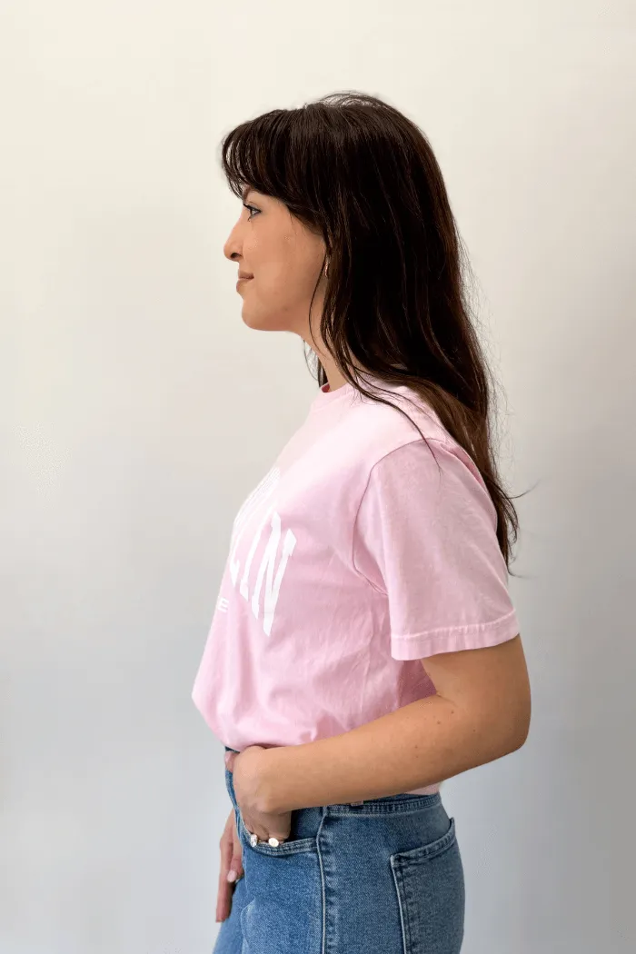 Franklin Graphic Tee in Blush
