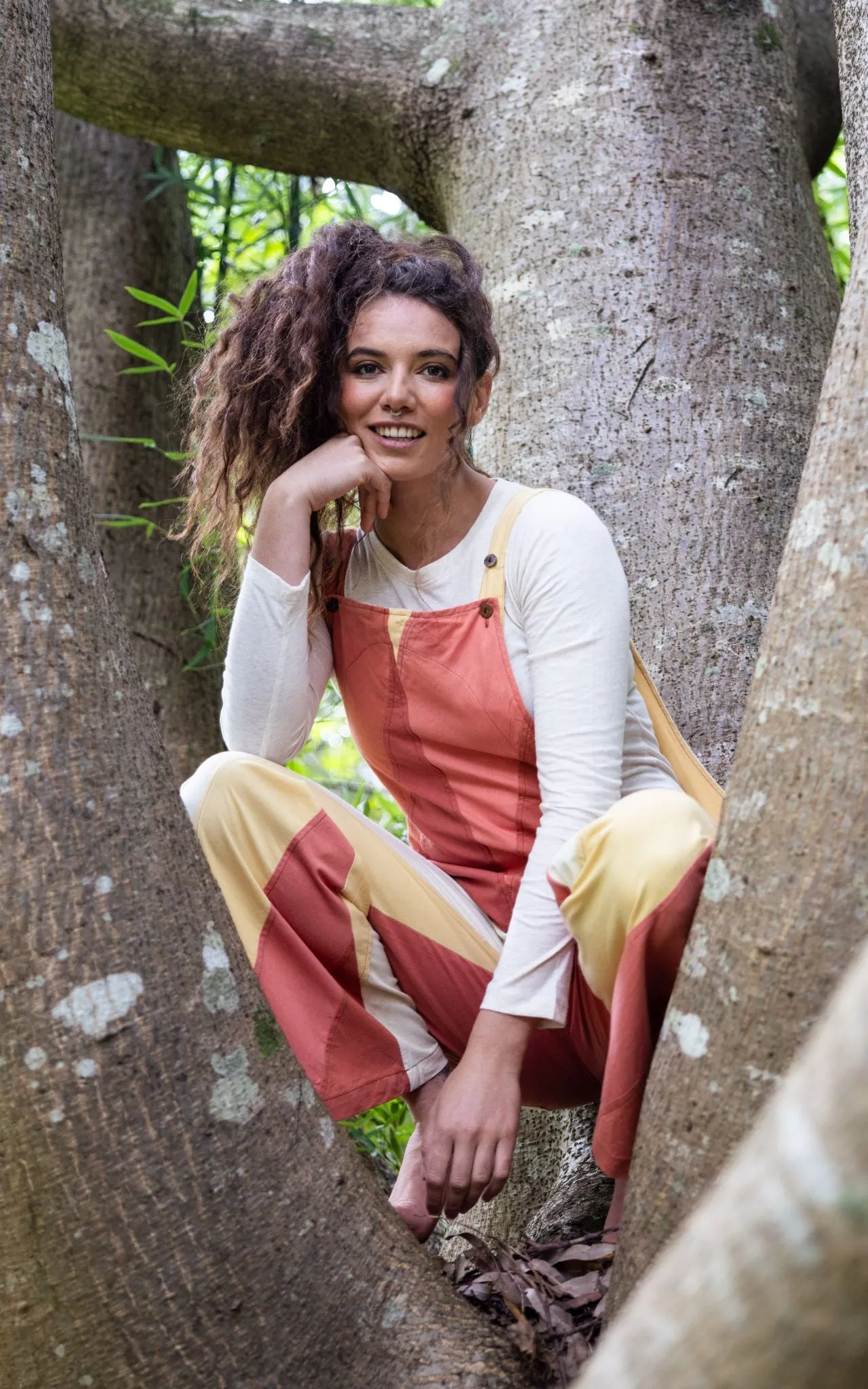 Freya Overalls - Burnt Orange