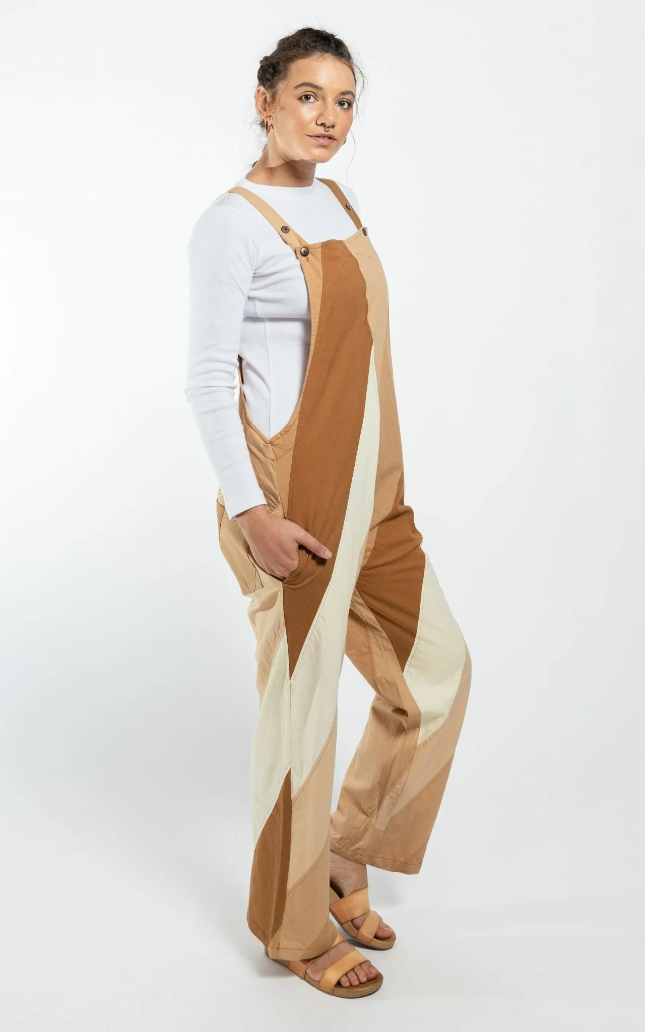 Freya Overalls - Tan