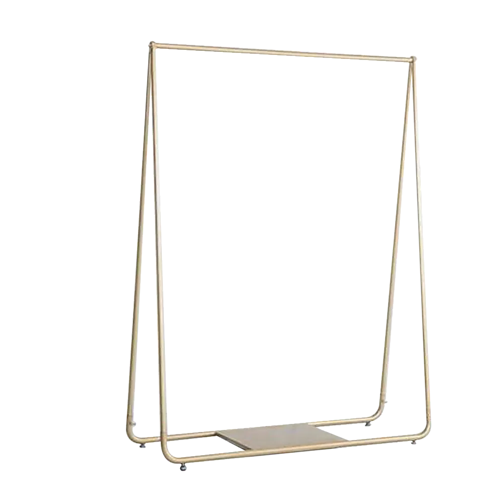 Garment Display Rack Gold Clothing Retail Shop Commercial