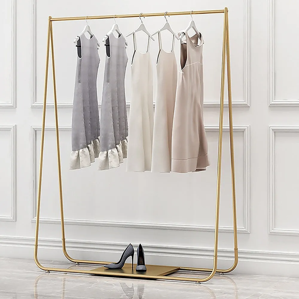 Garment Display Rack Gold Clothing Retail Shop Commercial