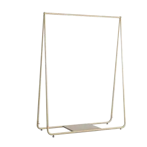 Garment Display Rack Gold Clothing Retail Shop Commercial
